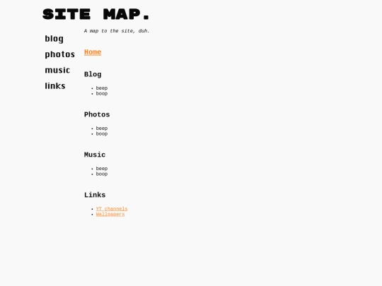 site-map screenshot