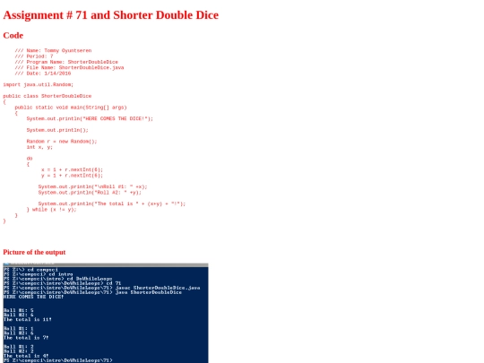 intro/DoWhileLoops/71/ShorterDoubleDice screenshot