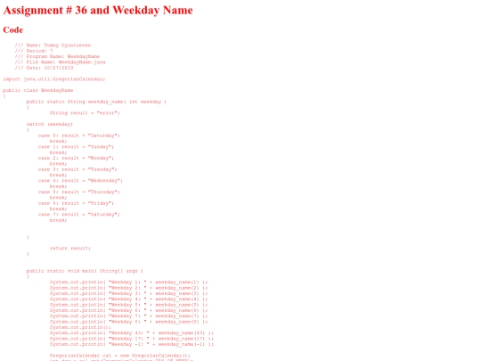 intro/IfStatements/36/WeekdayName screenshot