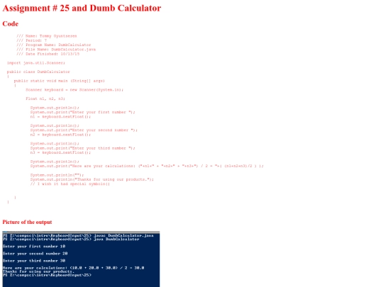 intro/KeyboardInput/25/DumbCalculator screenshot