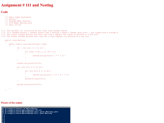 intro/NestedLoops/111/Nesting screenshot