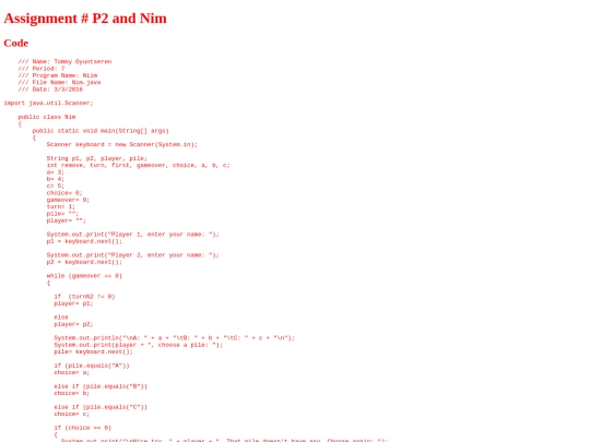 intro/WhileLoopspart2/P2/Nim screenshot