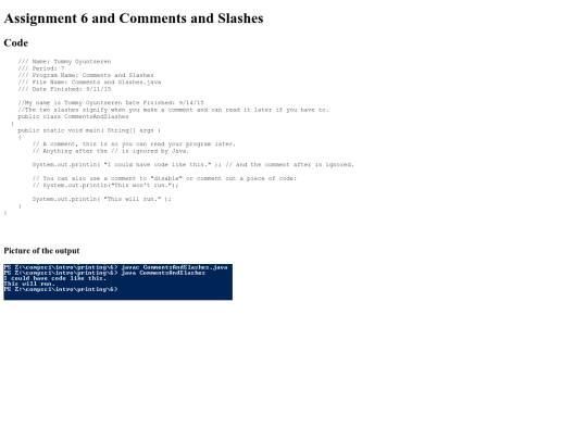 intro/printing/6/CommentsAndSlashes screenshot