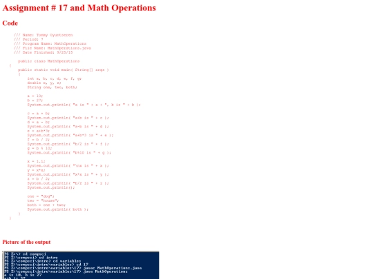intro/variables/17/MathOperations screenshot
