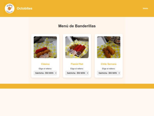 Menu screenshot