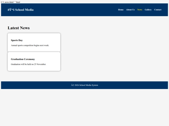 News screenshot