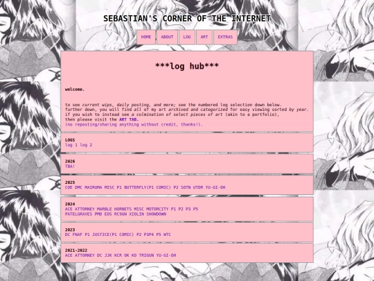 log screenshot