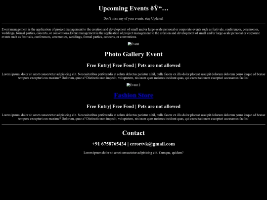 Event/event screenshot