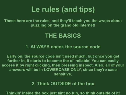 rules screenshot