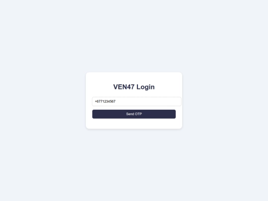 Login screenshot