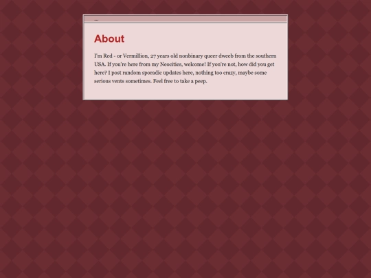 Posts/about screenshot
