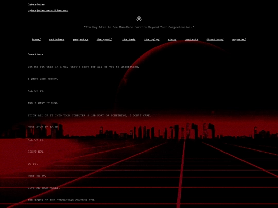 donations screenshot
