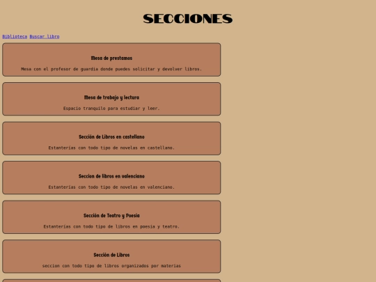 secciones screenshot