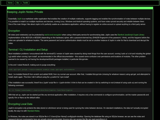 encryption/joplin screenshot