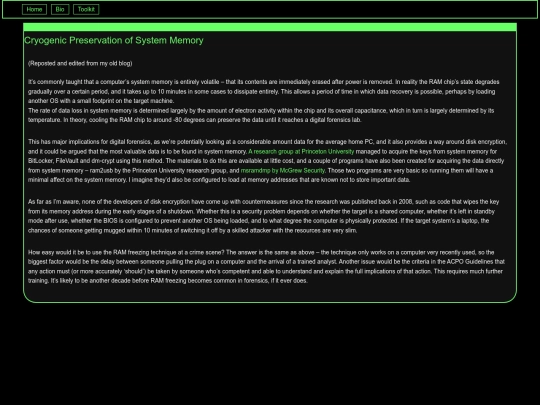 forensics/cryo-memory-preservation screenshot