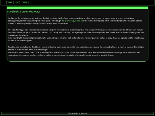 hardware/spyshield screenshot