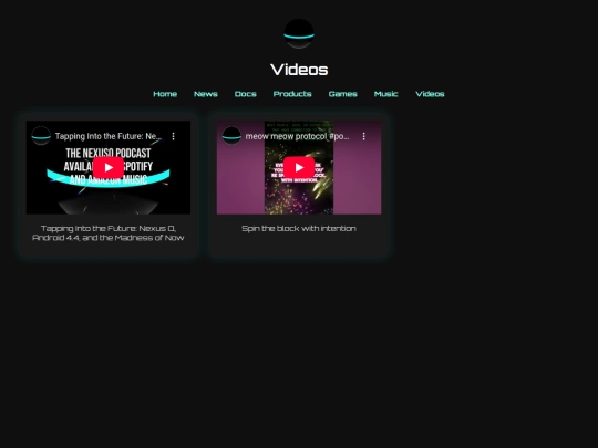 videos screenshot