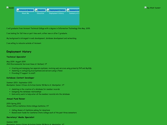 employmentHistory screenshot