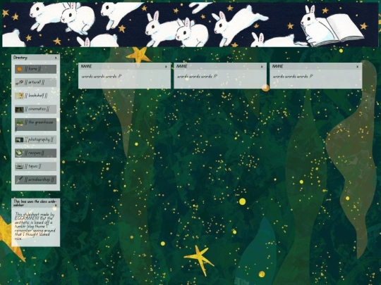 directory/bookshelf screenshot