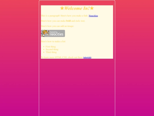 index screenshot