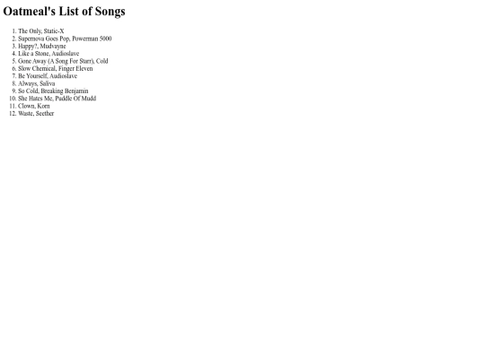 favoritesongs screenshot