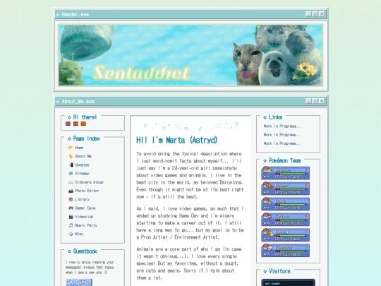 pages/about screenshot