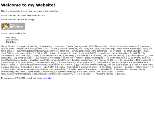 index screenshot