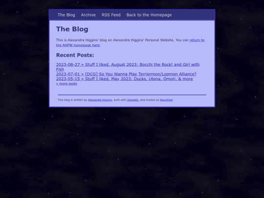 blog screenshot