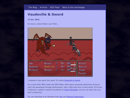 blog/posts/2022-01-12-Vaudeville screenshot