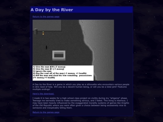 games/aDayByTheRiver screenshot