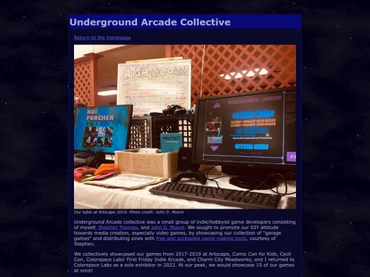 undergroundArcade screenshot