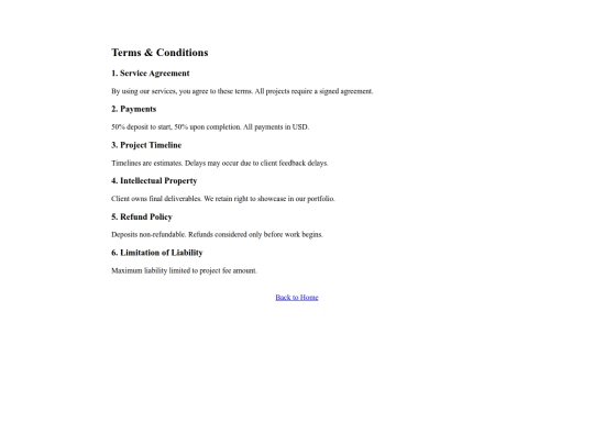 terms screenshot