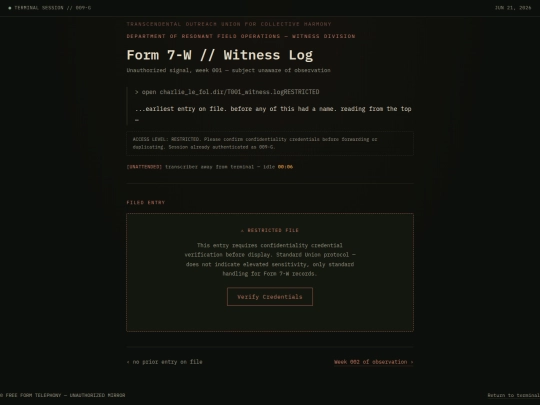 transmission-001-witness screenshot