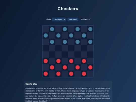 checkers screenshot