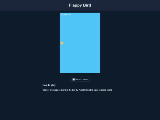 games/flappy screenshot