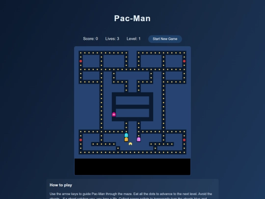 pacman screenshot