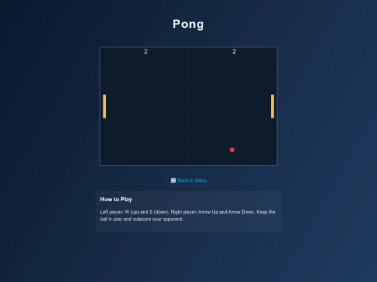 pong screenshot