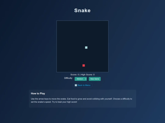 snake screenshot