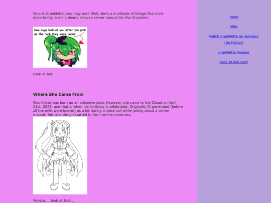 grunklette/who screenshot