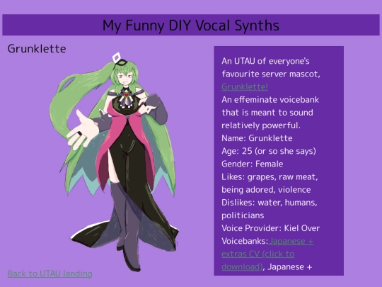 utau/grunklette screenshot