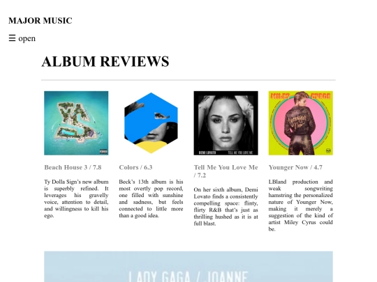 Reviews screenshot