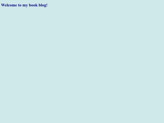 bookblog screenshot