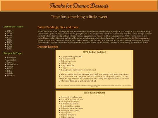 desserts screenshot