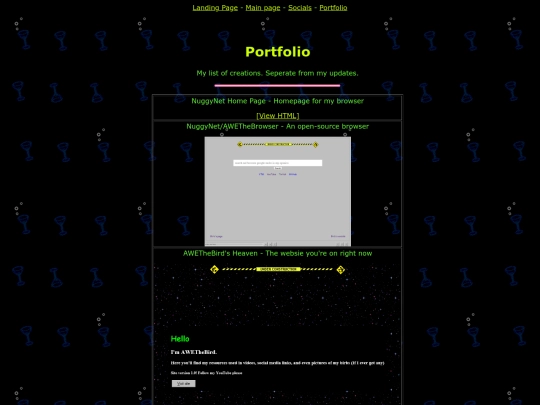 Portfolio screenshot
