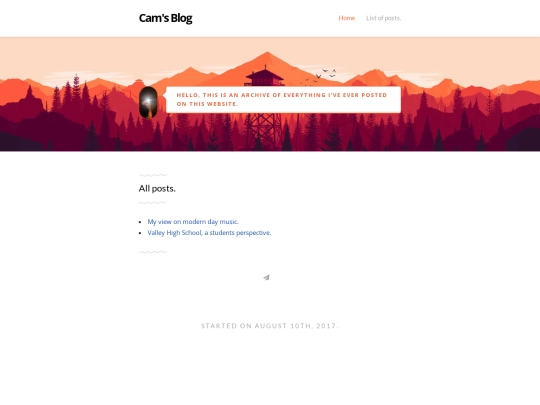 posts screenshot