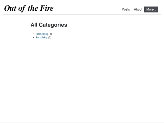 categories screenshot