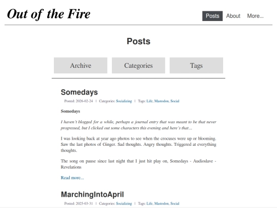 posts screenshot