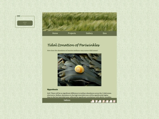 Pages/reports/mollusc screenshot