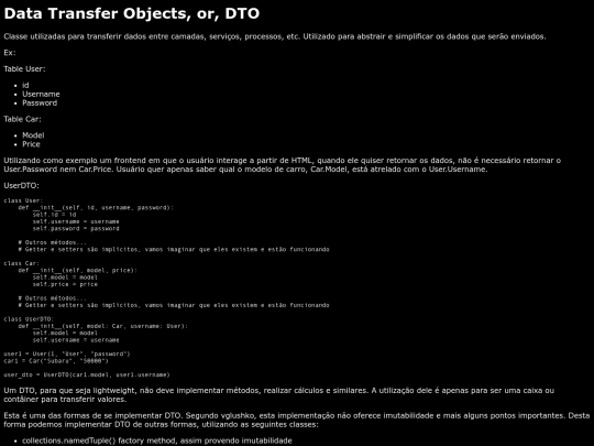 coding/python/ptbr/DataTransferObjectsOrDTO screenshot
