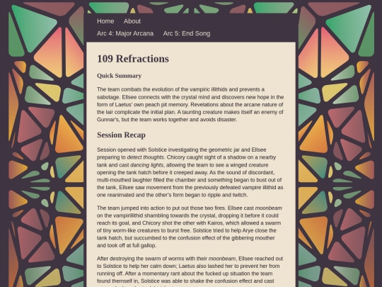 posts/109-Refractions screenshot